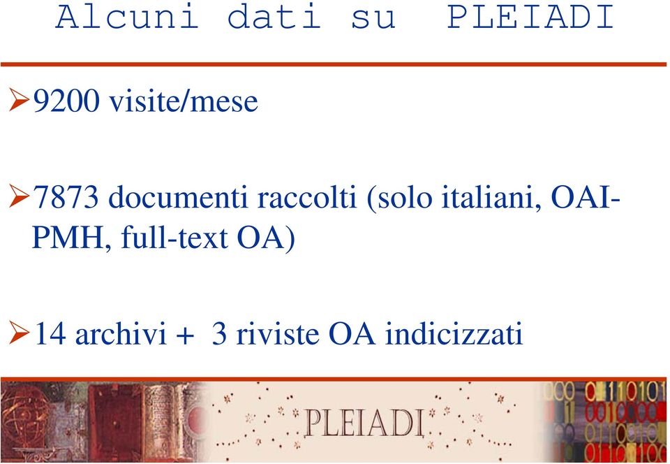 (solo italiani, OAI- PMH, full-text