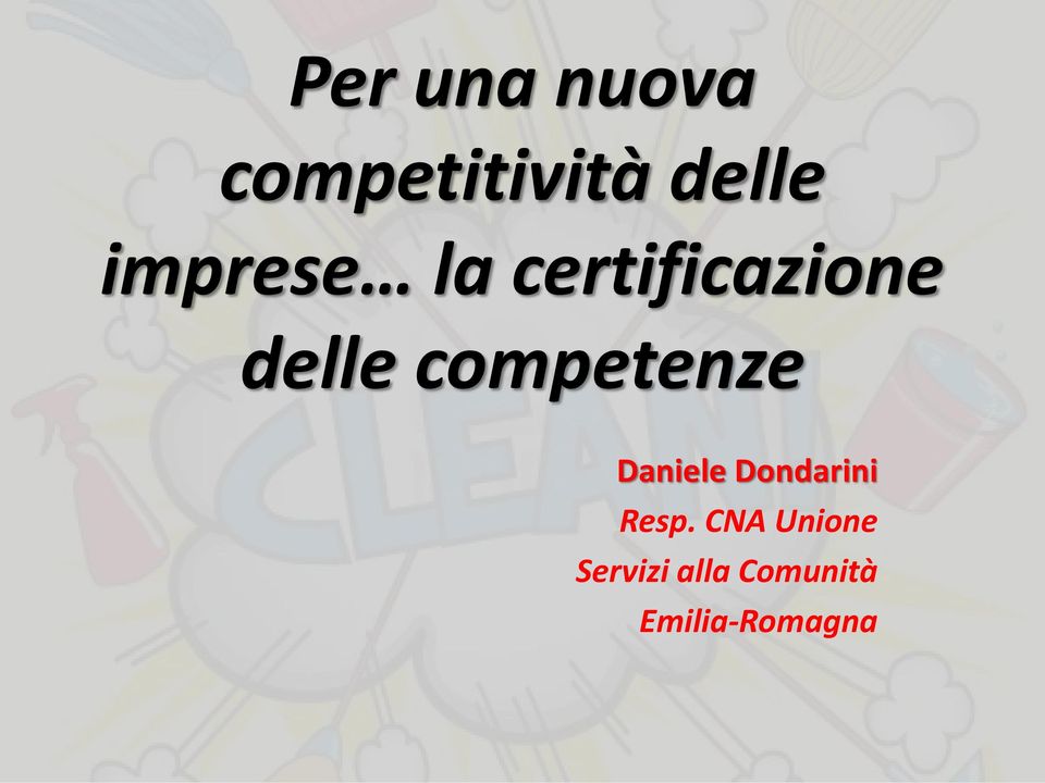 competenze Daniele Dondarini Resp.