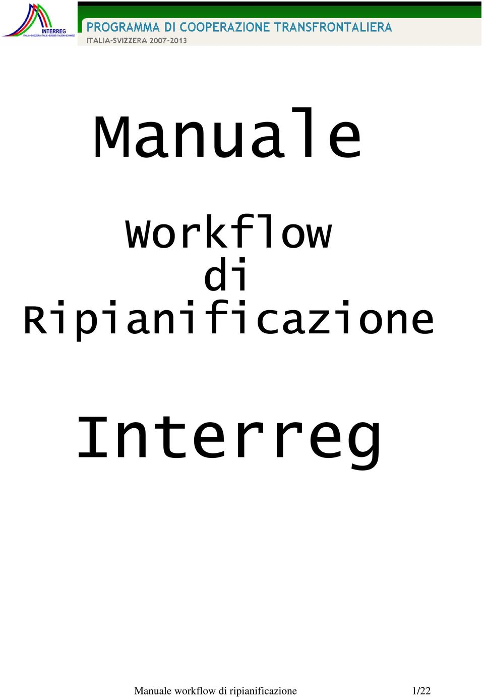 Interreg Manuale