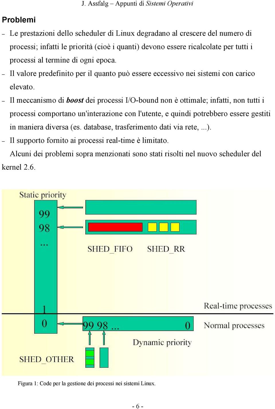 Il meccanismo di boost dei processi I/O-bound non è ottimale; infatti, non tutti i processi comportano un'interazione con l'utente, e quindi potrebbero essere gestiti in maniera diversa