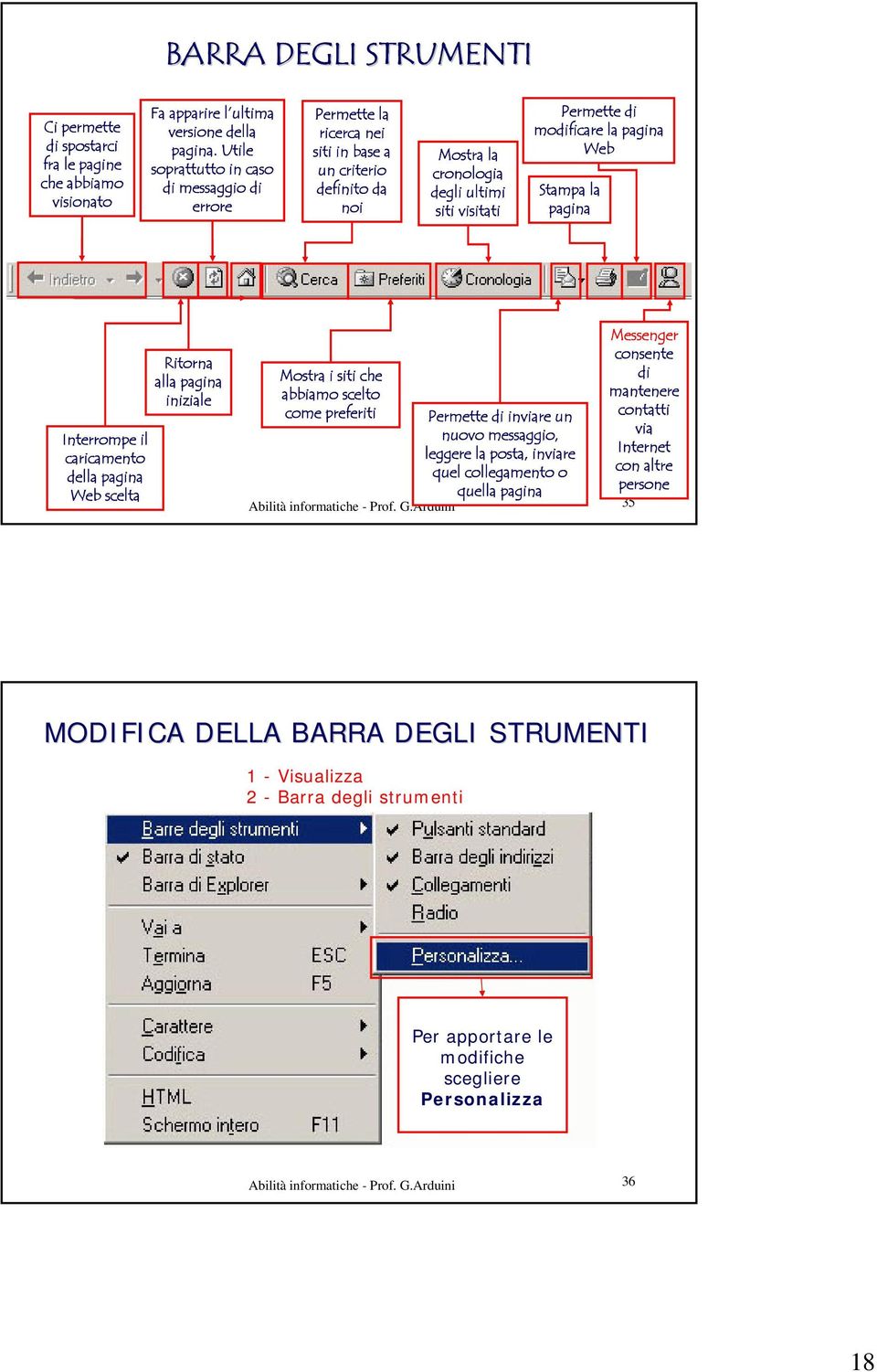 Web Stampa la pagina Interrompe il caricamento della pagina Web scelta Ritorna alla pagina iniziale Mostra i siti che abbiamo scelto come preferiti Messenger consente di mantenere contatti via