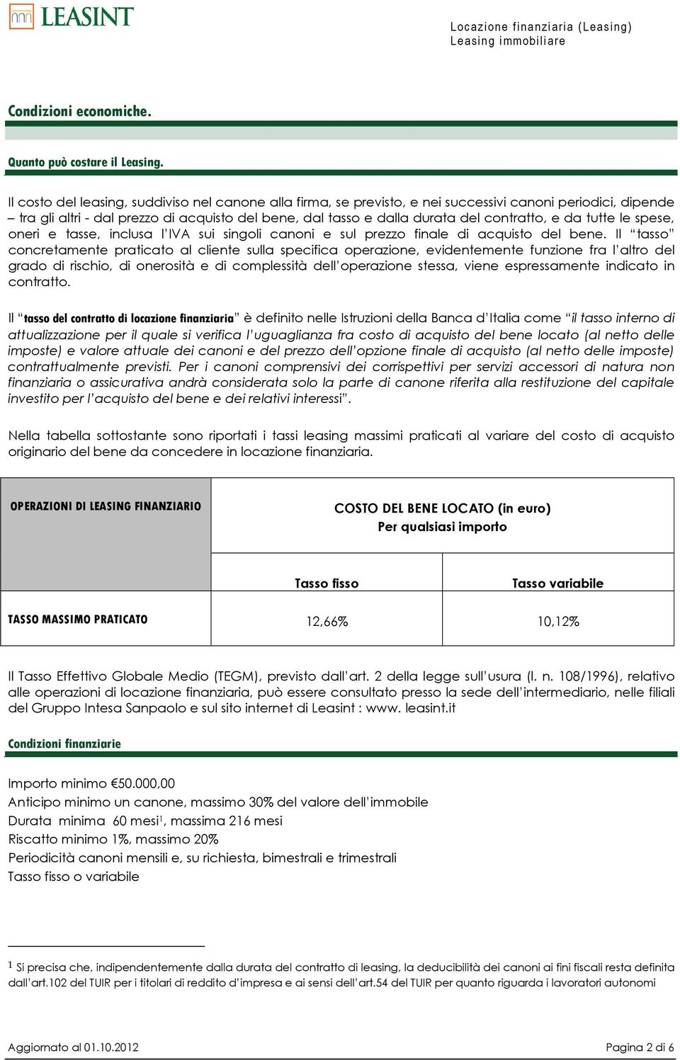 e da tutte le spese, oneri e tasse, inclusa l IVA sui singoli canoni e sul prezzo finale di acquisto del bene.