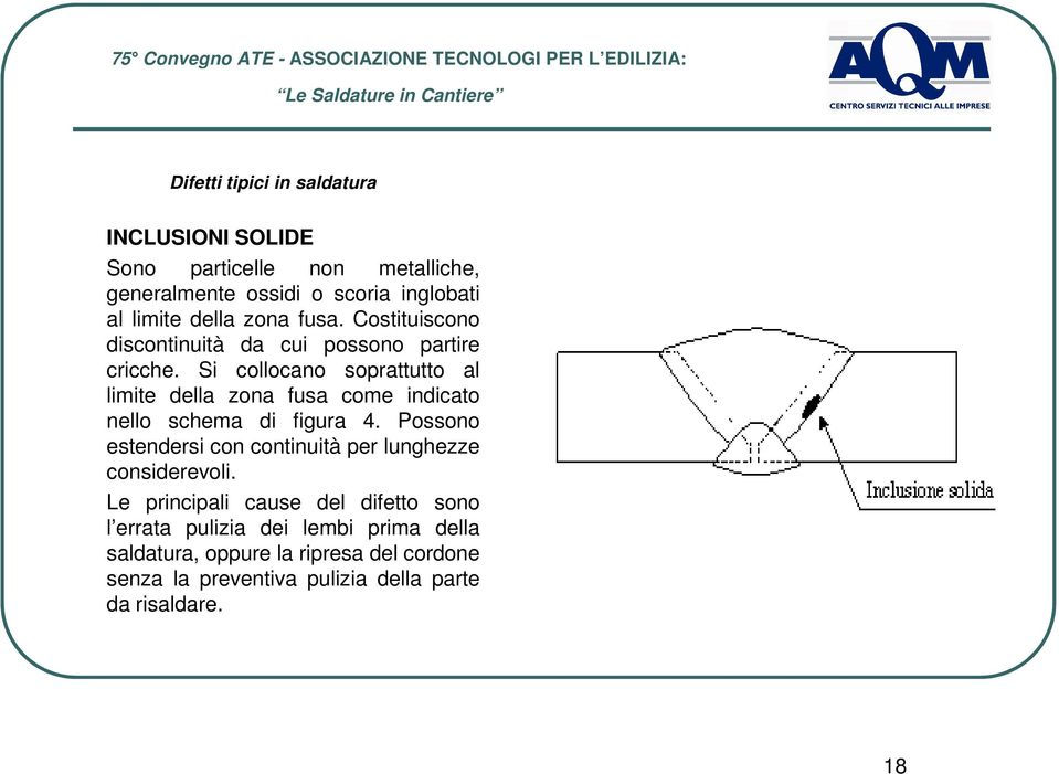 Si collocano soprattutto al limite della zona fusa come indicato nello schema di figura 4.