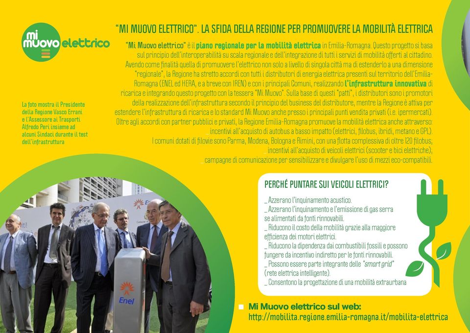 dell infrastruttura elettrico è il piano regionale per la mobilità elettrica in Emilia-Romagna.