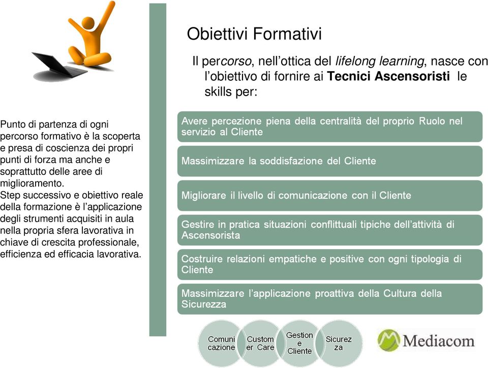 anche e soprattutto delle aree di miglioramento.