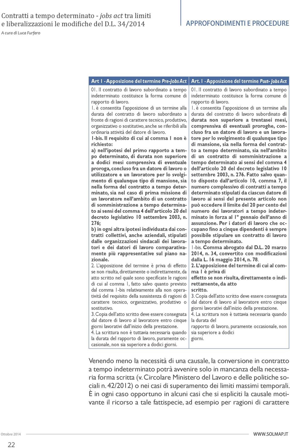 è consentita l apposizione di un termine alla durata del contratto di lavoro subordinato a fronte di ragioni di carattere tecnico, produttivo, organizzativo o sostitutivo, anche se riferibili alla