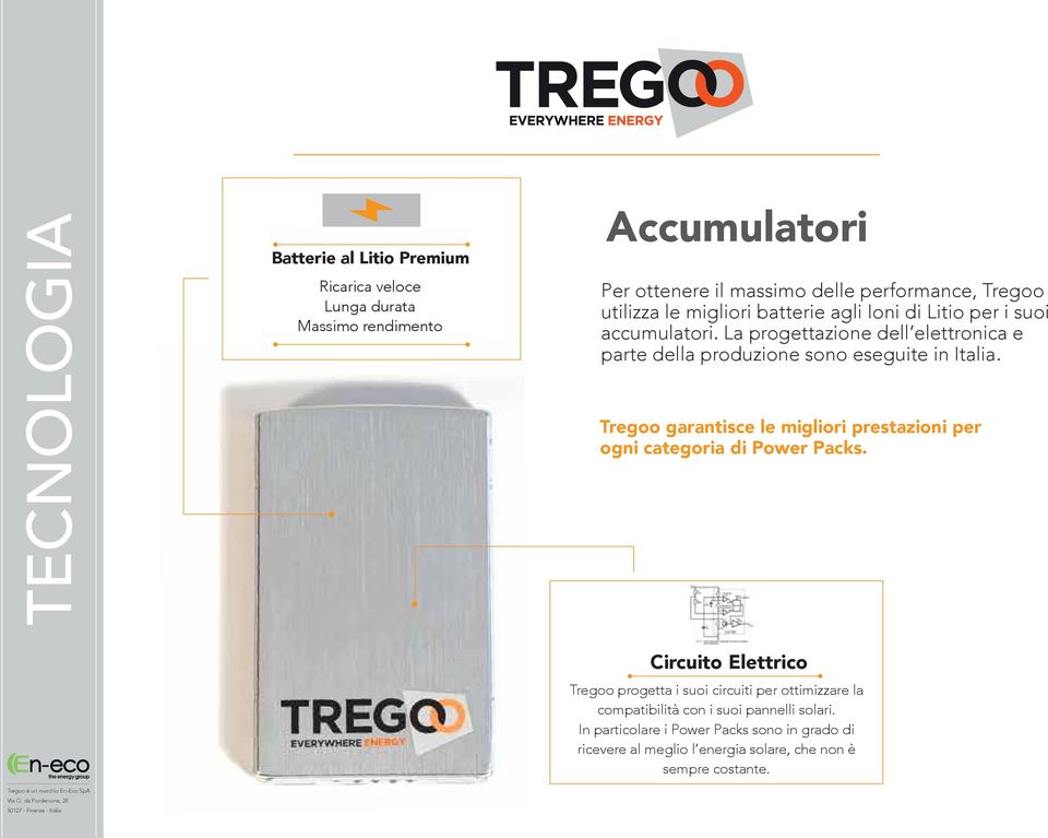 Tregoo garantisce le migliori prestazioni per ogni categoria di Power Packs.