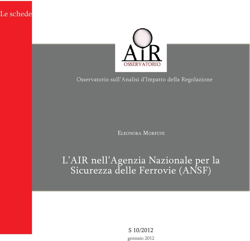 L AIR nell Agenzia Nazionale per la