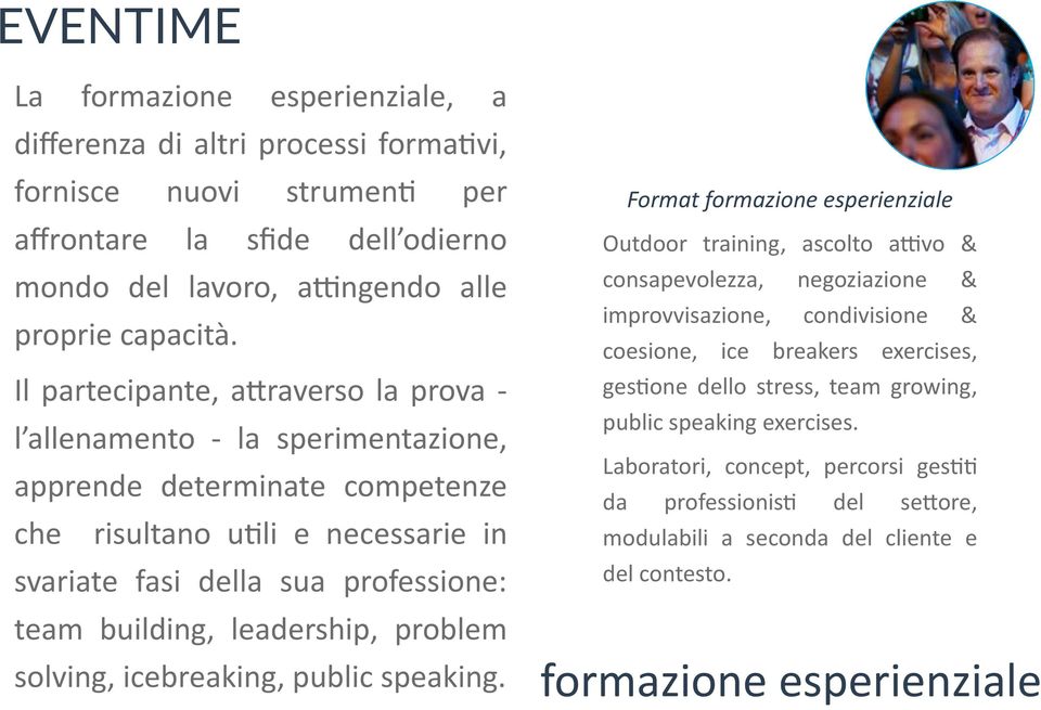 leadership, problem Format formazione esperienziale Outdoor training, ascolto a.