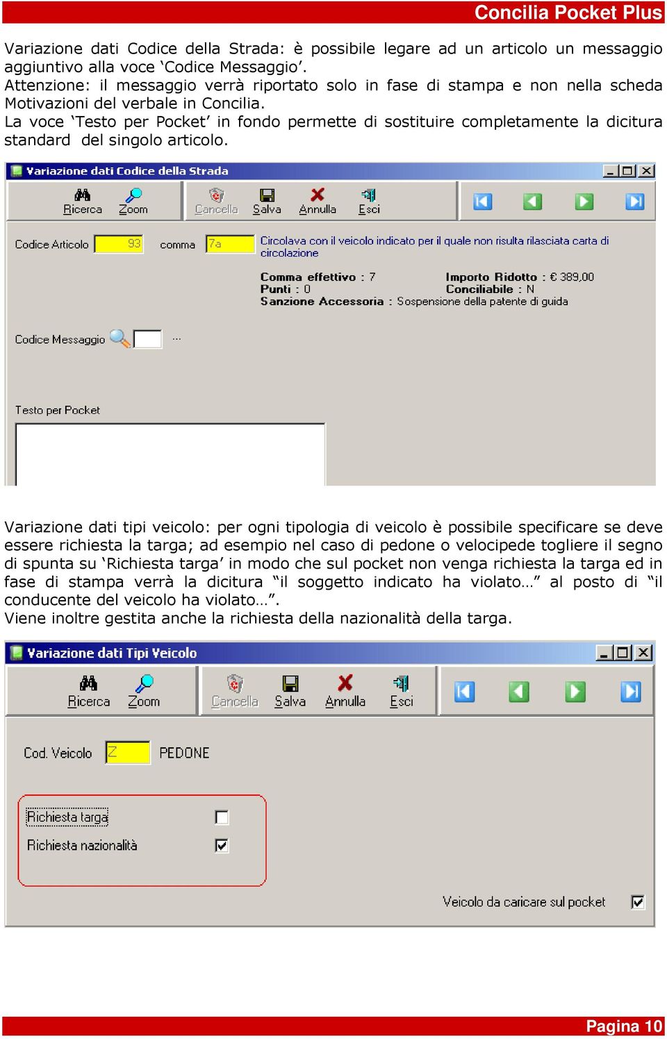 La voce Testo per Pocket in fondo permette di sostituire completamente la dicitura standard del singolo articolo.