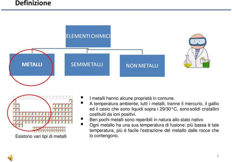 sono solidi cristallini costituiti da ioni positivi.