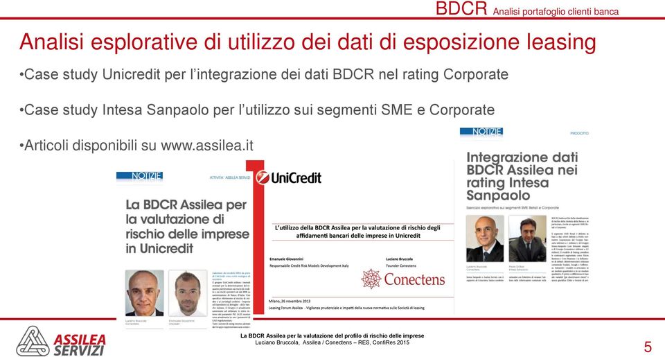 dei dati BDCR nel rating Corporate Case study Intesa Sanpaolo per l