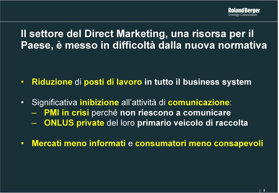 all attività di comunicazione: PMI in crisi perché non riescono a comunicare ONLUS private