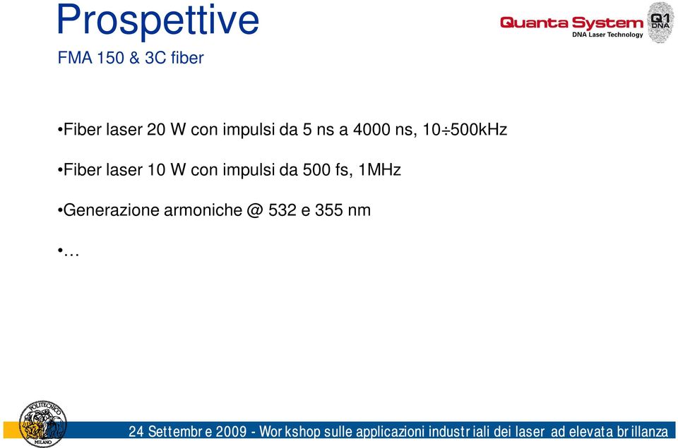 500kHz Fiber laser 10 W con impulsi da 500