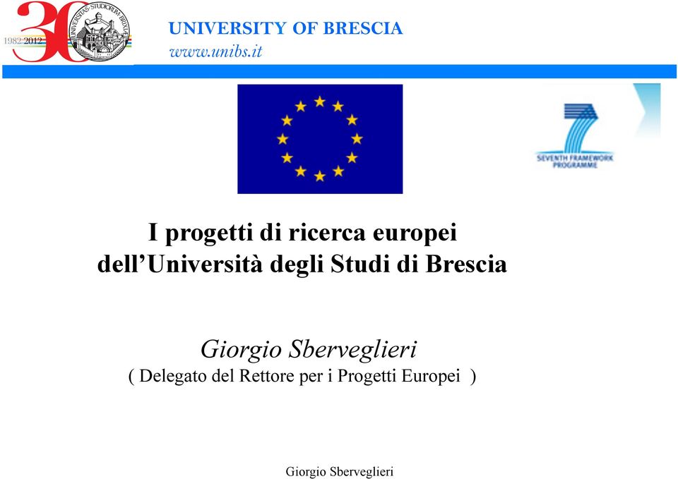 degli Studi di Brescia (