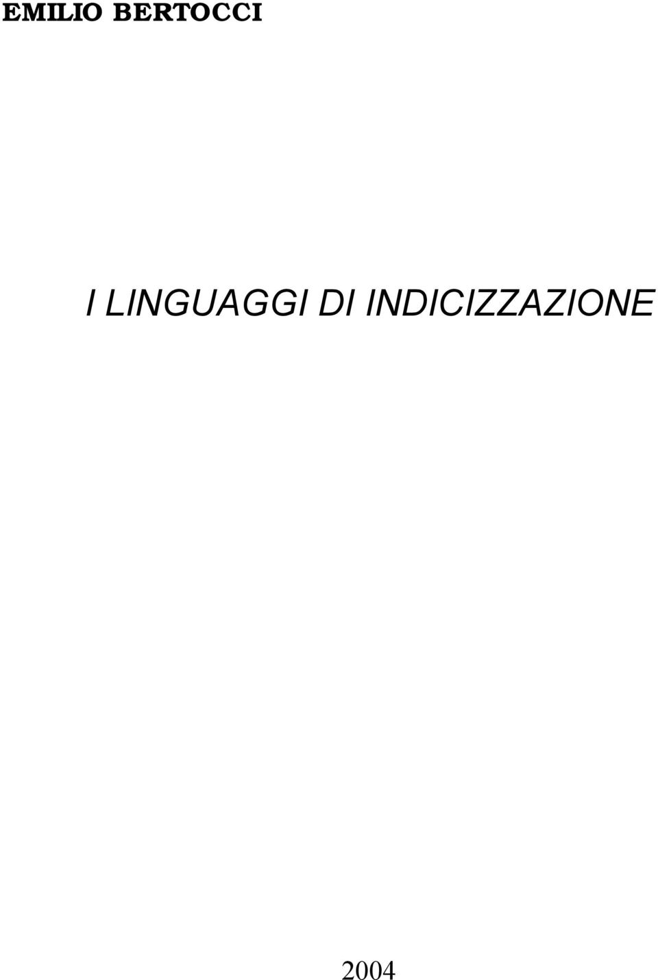 LINGUAGGI DI