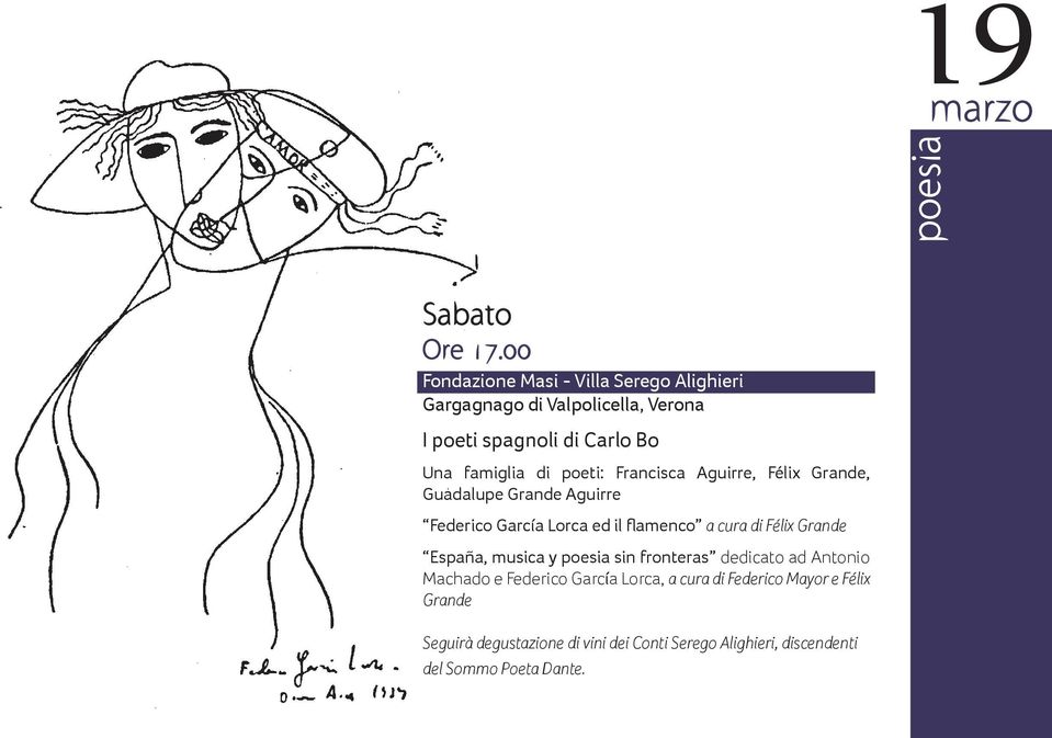 poeti: Francisca Aguirre, Félix Grande, Guadalupe Grande Aguirre Federico García Lorca ed il flamenco a cura di Félix Grande