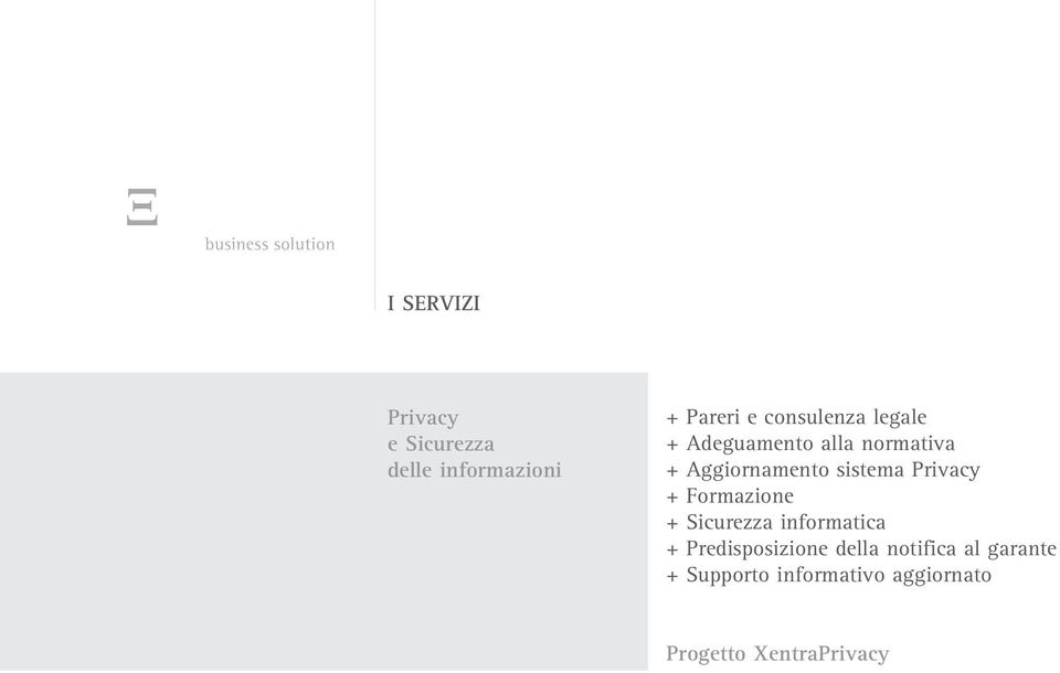 sistema Privacy + Formazione + Sicurezza informatica +