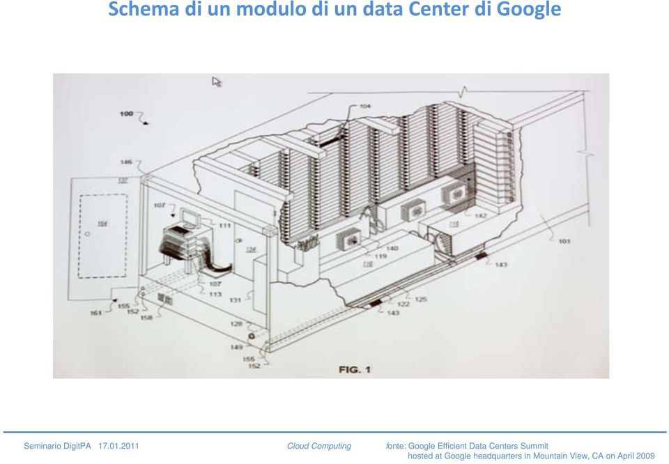 2011 Cloud Computing fonte: Google Efficient Data