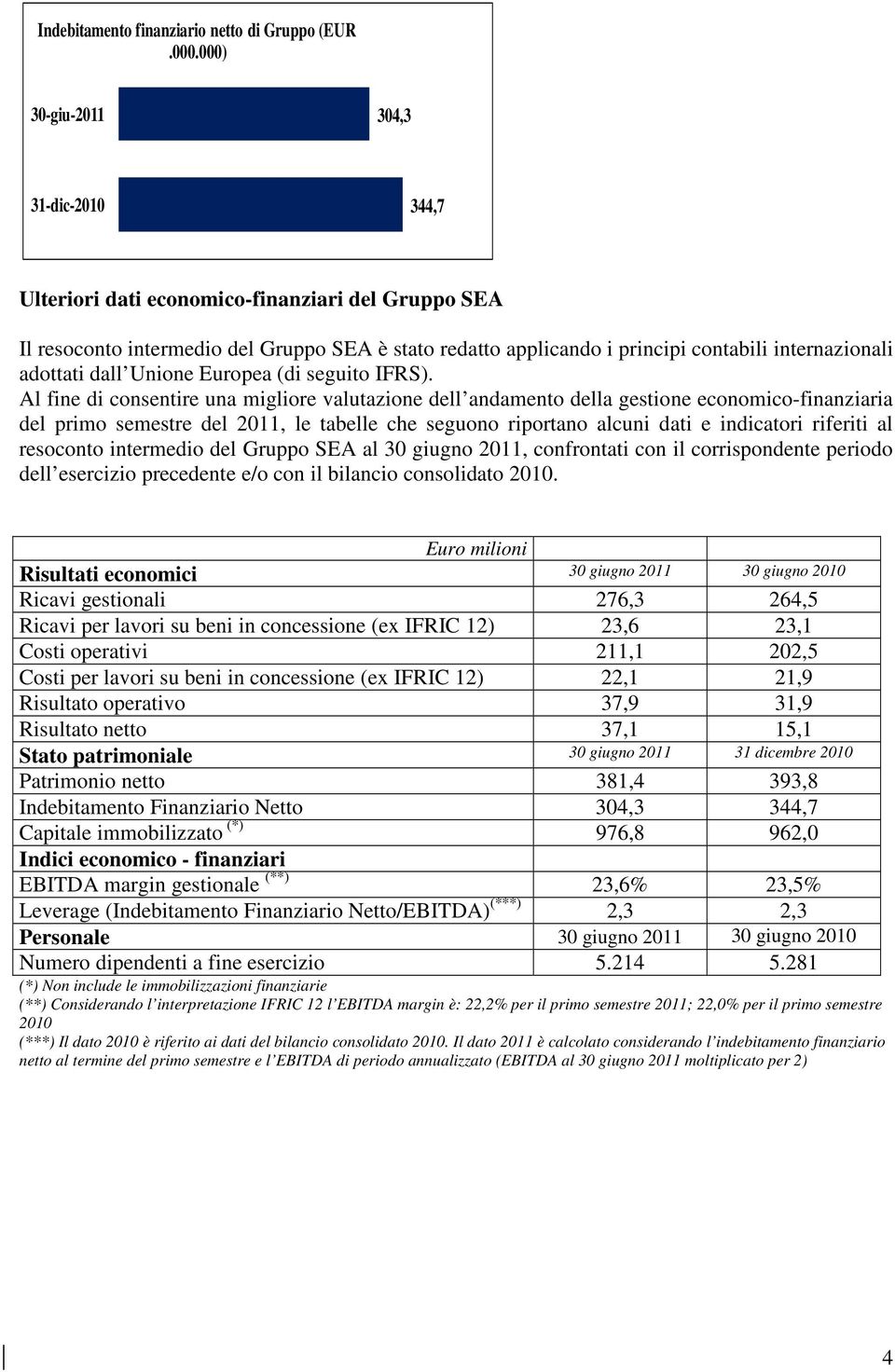 adottati dall Unione Europea (di seguito IFRS).