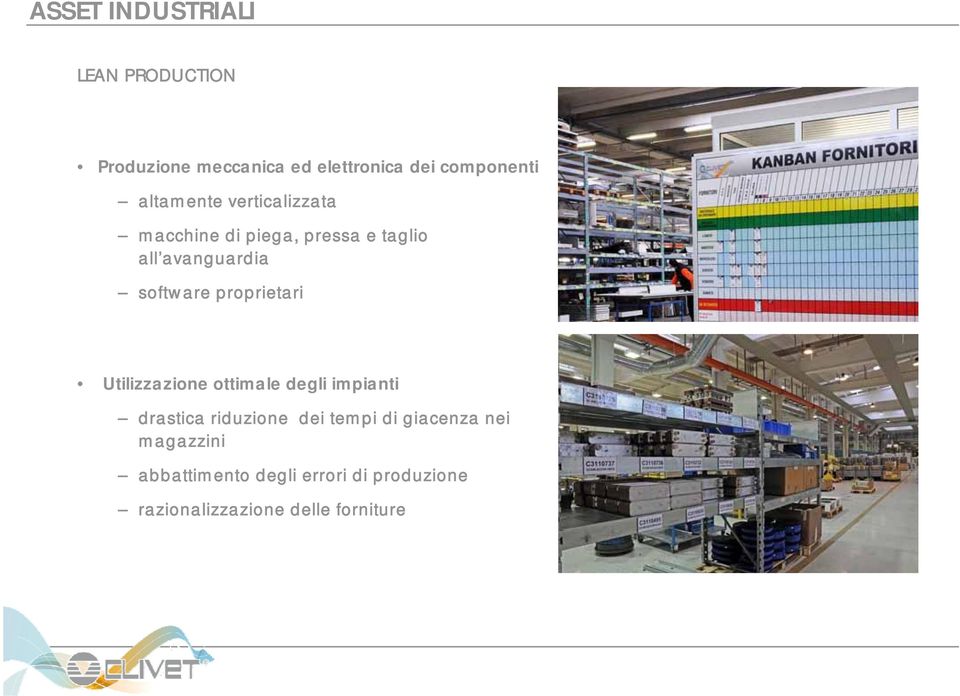 proprietari Utilizzazione ottimale degli impianti drastica riduzione dei tempi di