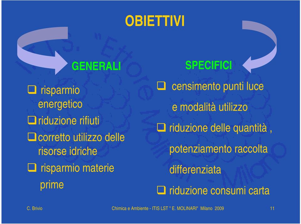 utilizzo riduzione delle quantità, potenziamento raccolta differenziata riduzione