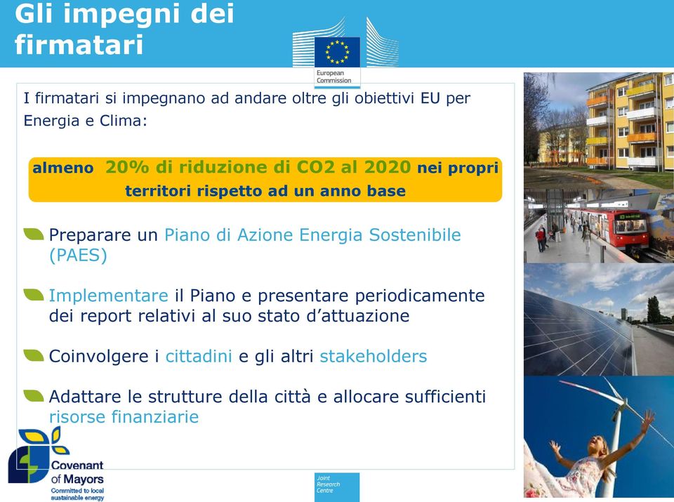 Sostenibile (PAES) Implementare il Piano e presentare periodicamente dei report relativi al suo stato d attuazione