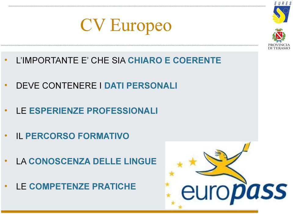 ESPERIENZE PROFESSIONALI IL PERCORSO