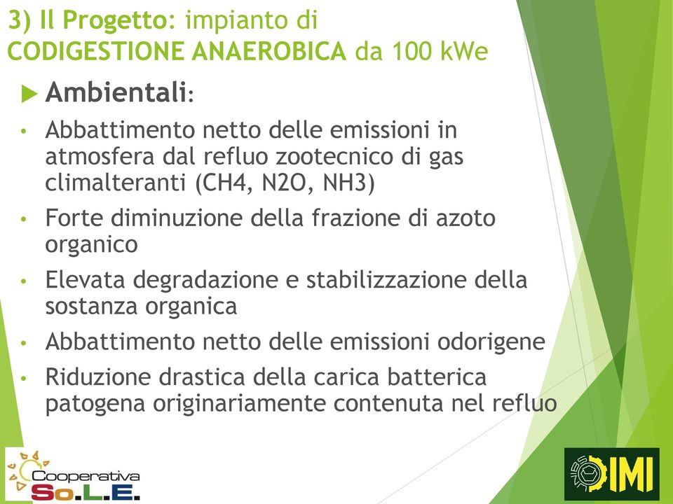 frazione di azoto organico Elevata degradazione e stabilizzazione della sostanza organica Abbattimento