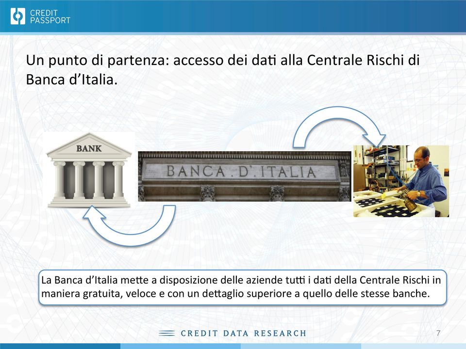 CREDIT DATA RESEARCH COLOUR LOGO --- 2013 La Banca d Italia mege a