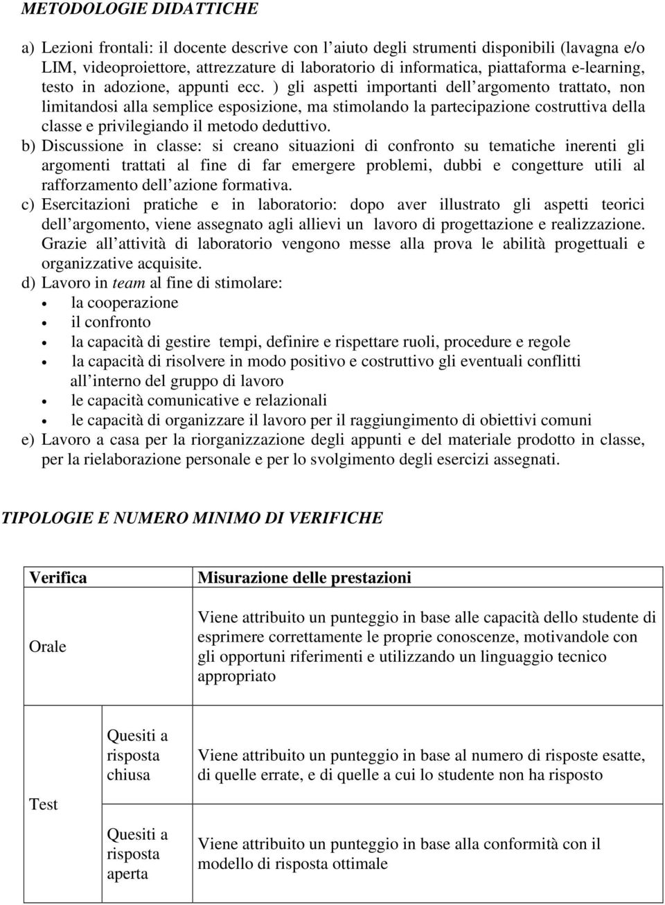 ) gli aspetti importanti dell argomento trattato, non limitandosi alla semplice esposizione, ma stimolando la partecipazione costruttiva della classe e privilegiando il metodo deduttivo.