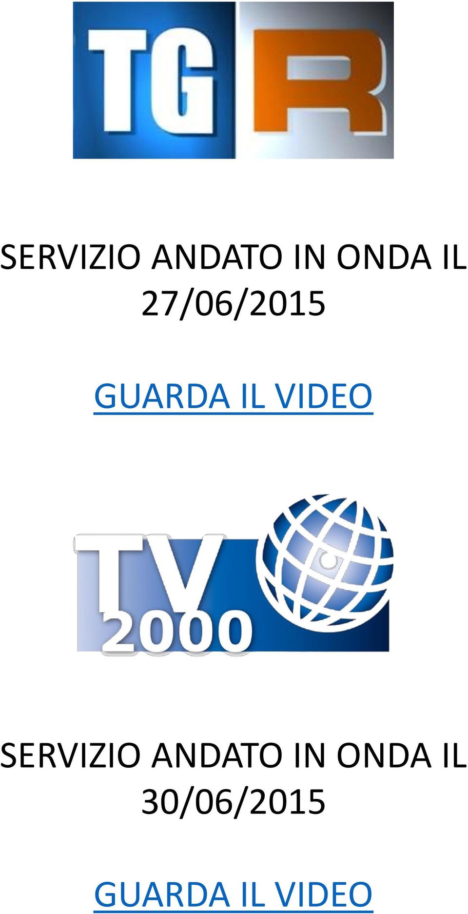 30/06/2015 GUARDA IL VIDEO