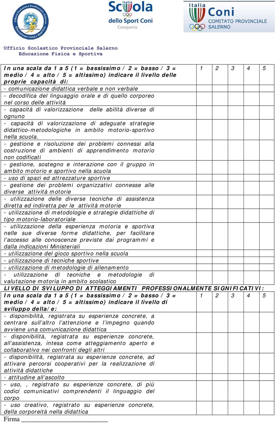 didattico-metodologiche in ambito motorio-sportivo nella scuola.