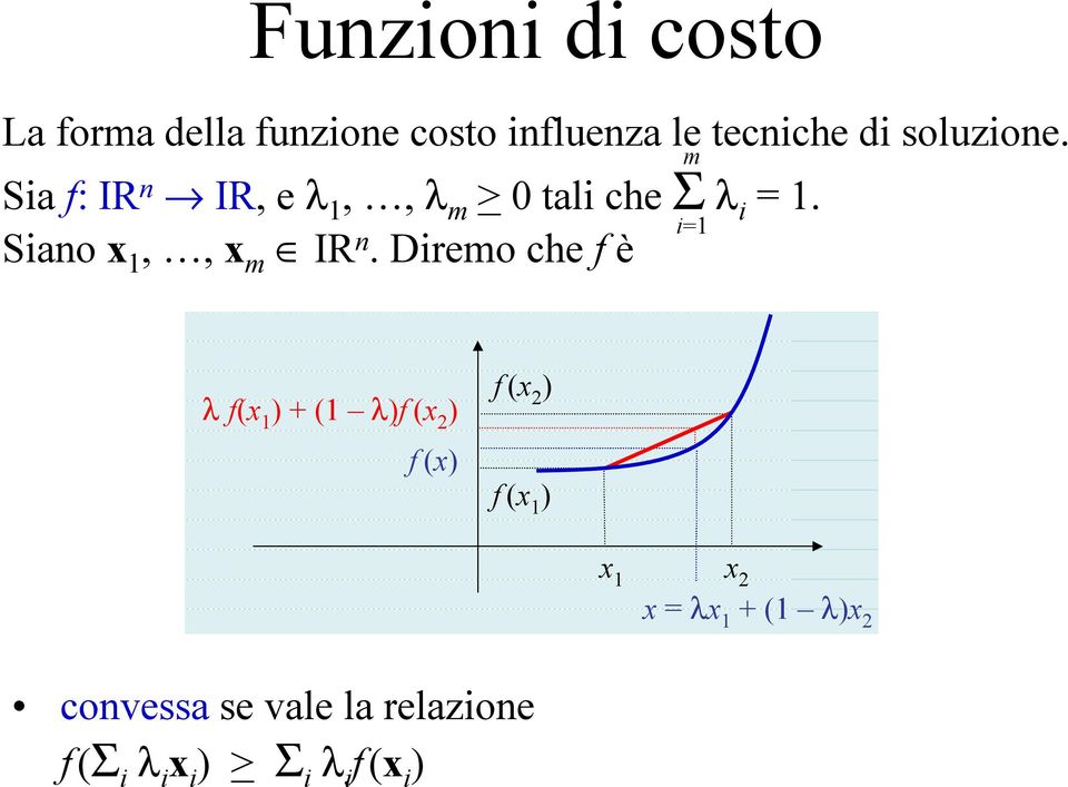 Siano x 1,, x m IR n i=1.