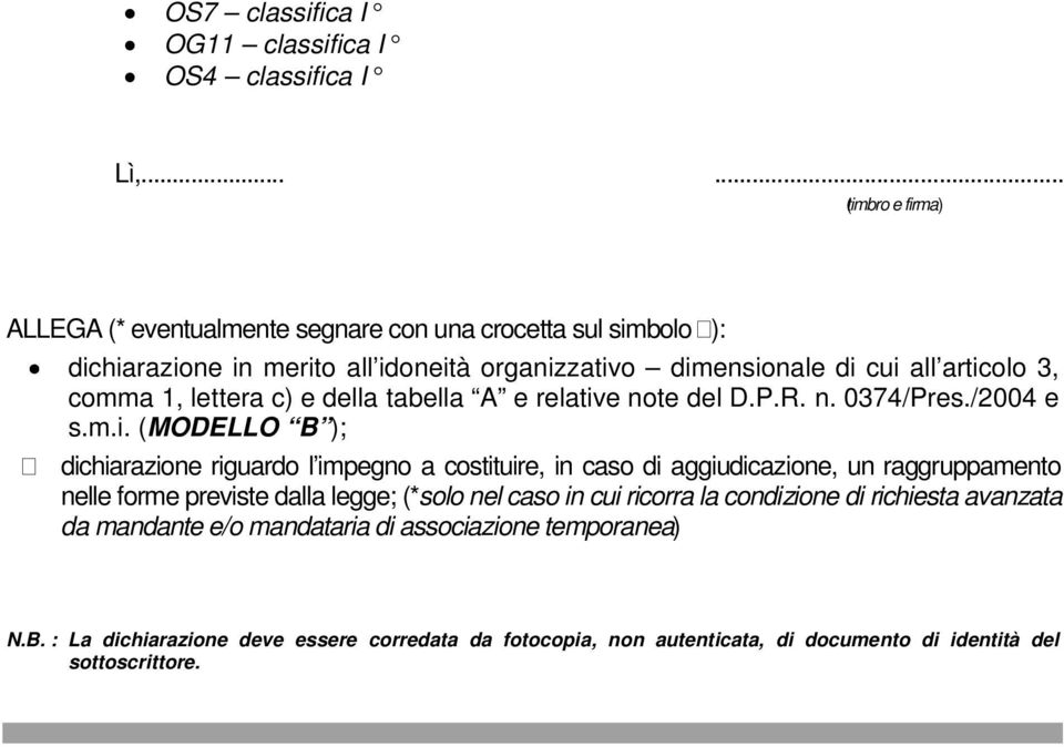 comma 1, lettera c) e della tabella A e relativ