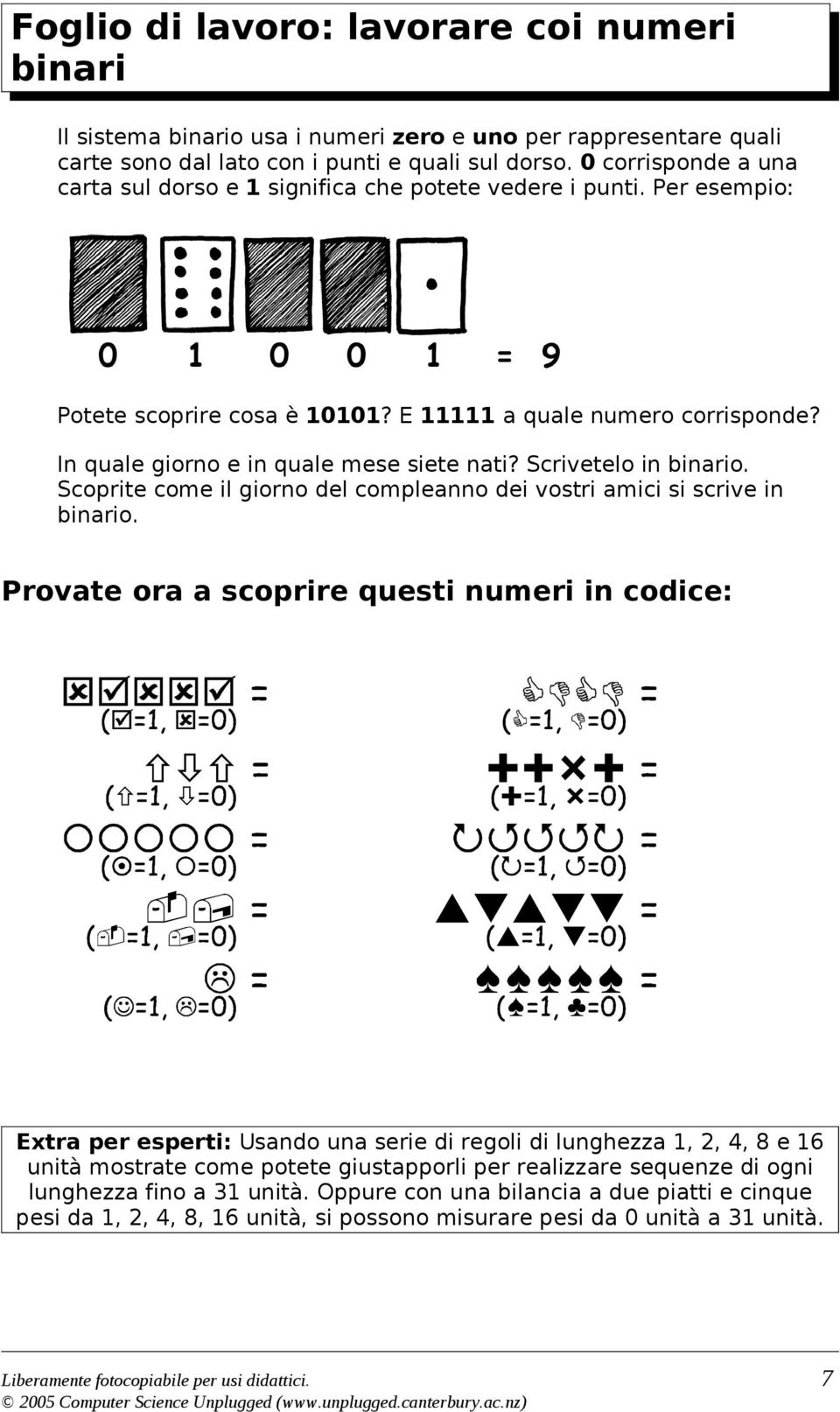 Scrivetelo in binario. Scoprite come il giorno del compleanno dei vostri amici si scrive in binario.