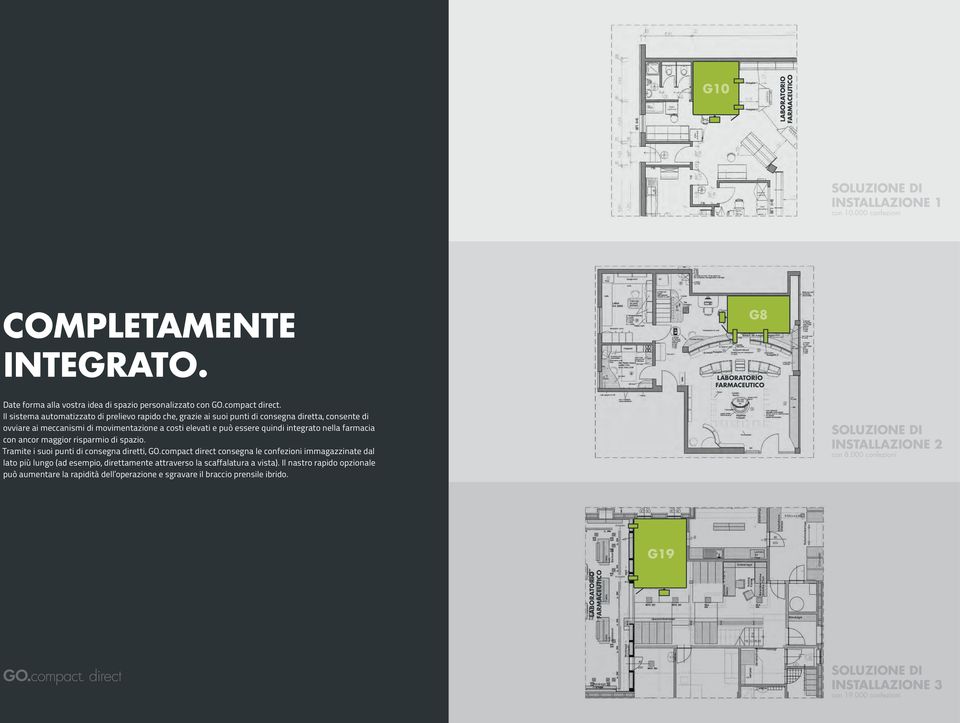 Il sistema automatizzato di prelievo rapido che, grazie ai suoi punti di consegna diretta, consente di ovviare ai meccanismi di movimentazione a costi elevati e può essere quindi integrato nella