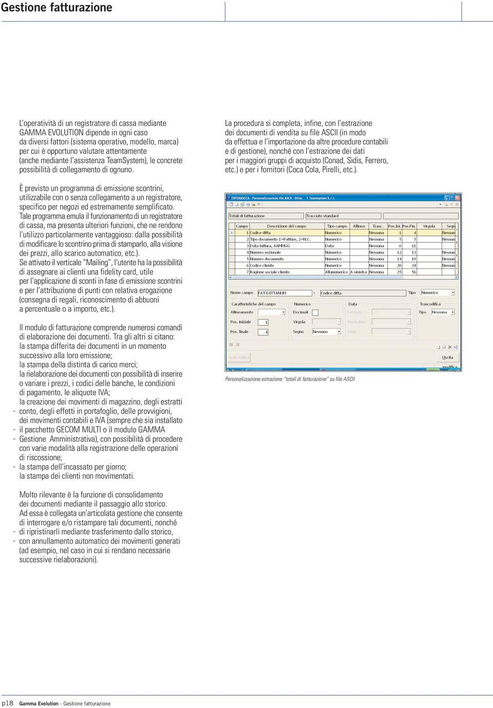 La procedura si completa, infine, con l estrazione dei documenti di vendita su file ASCII (in modo da effettua e l importazione da altre procedure contabili e di gestione), nonché con l estrazione