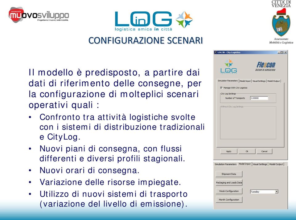 distribuzione tradizionali e CityLog. Nuovi piani di consegna, con flussi differenti e diversi profili stagionali.