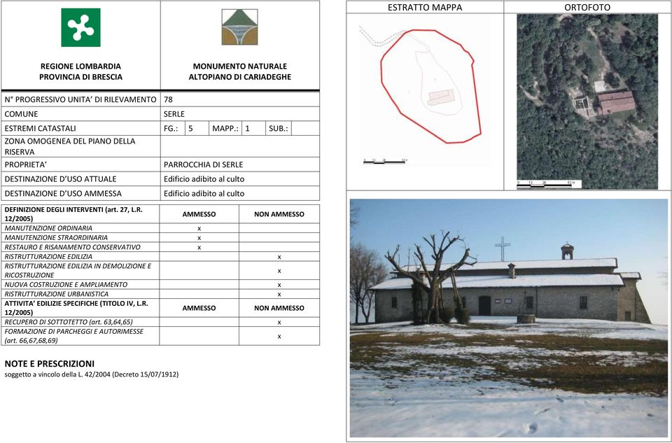 : PARROCCHIA DI Edificio adibito al culto Edificio