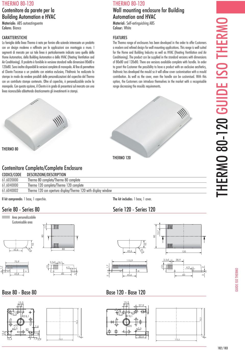 I segmenti di mercato per cui tale linea è particolarmente indicata sono quella della Home utomation, della Building utomation e della HVC (Heating Ventilation and ir Conditioning).