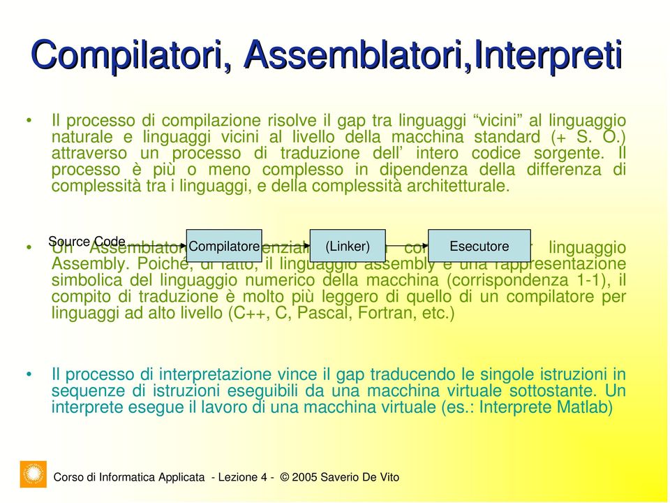 Il processo è più o meno complesso in dipendenza della differenza di complessità tra i linguaggi, e della complessità architetturale.