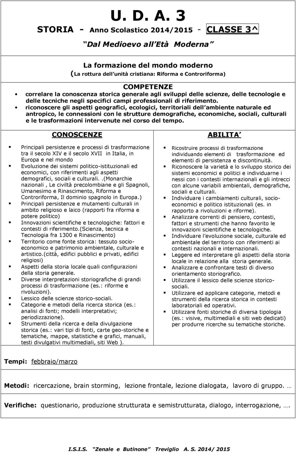 (monarchie nazionali, Le civiltà precolombiane e gli Spagnoli, Umanesimo e Rinascimento, Riforma e Controriforma, Il dominio spagnolo in Europa.