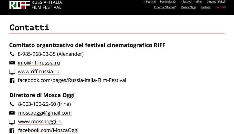 com/pages/russia-italia-film-festival Direttore di Mosca Oggi