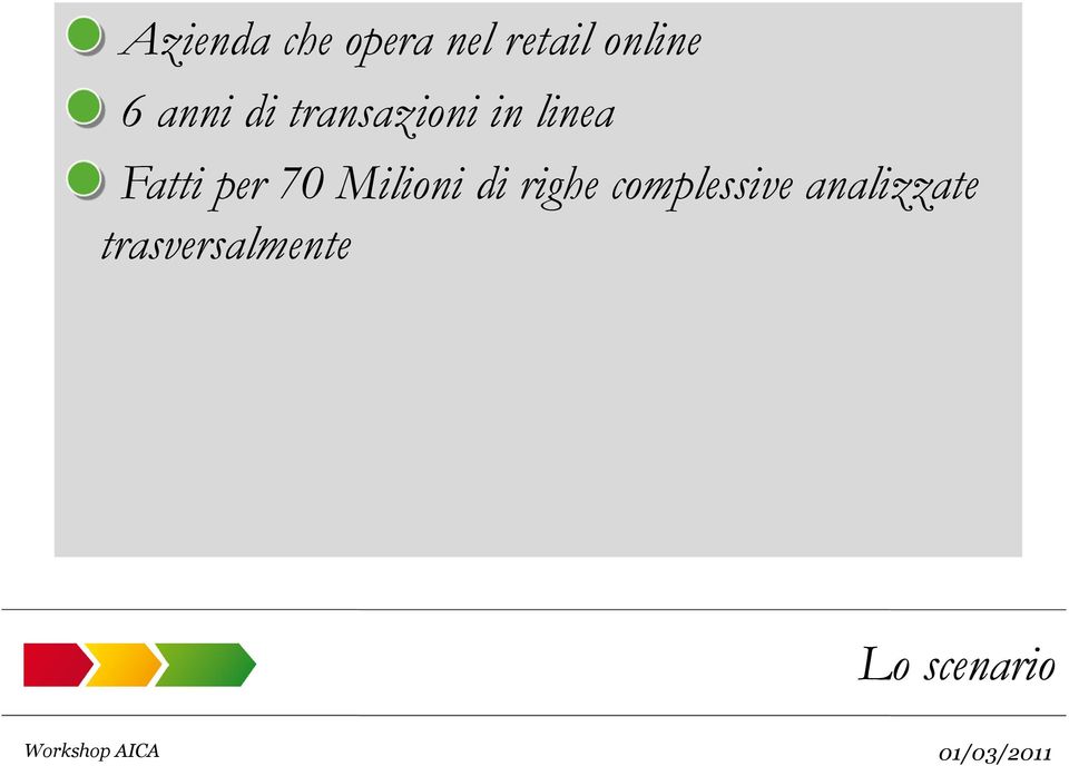 per 70 Milioni di righe complessive