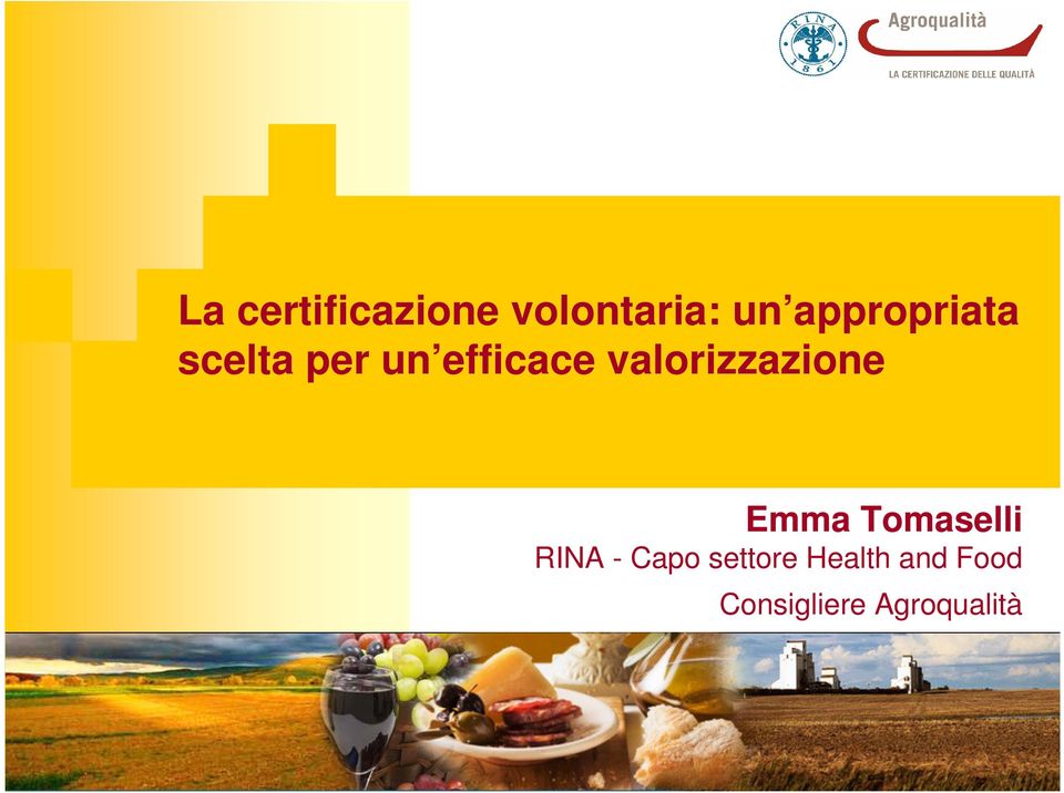 valorizzazione Emma Tomaselli RINA -