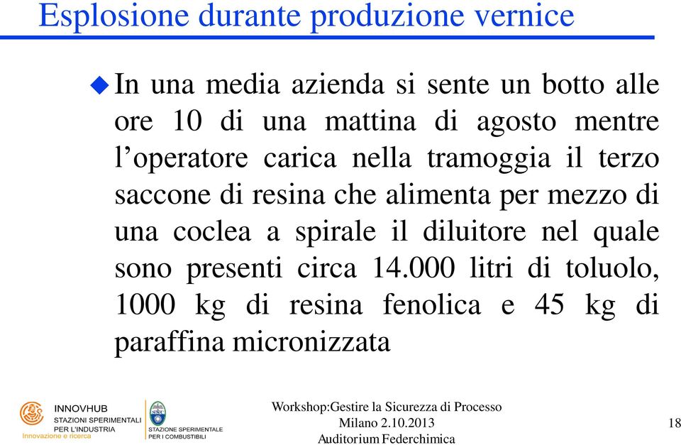 alimenta per mezzo di una coclea a spirale il diluitore nel quale sono presenti