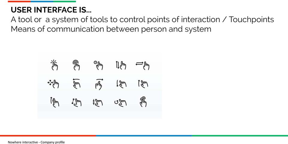 control points of interaction /