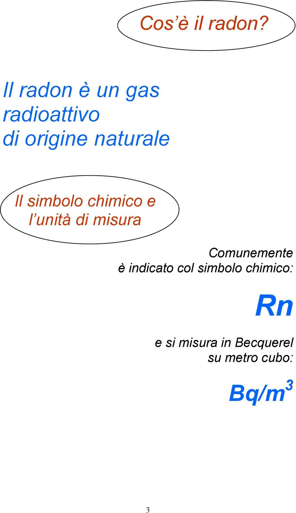 Il simbolo chimico e l unità di misura