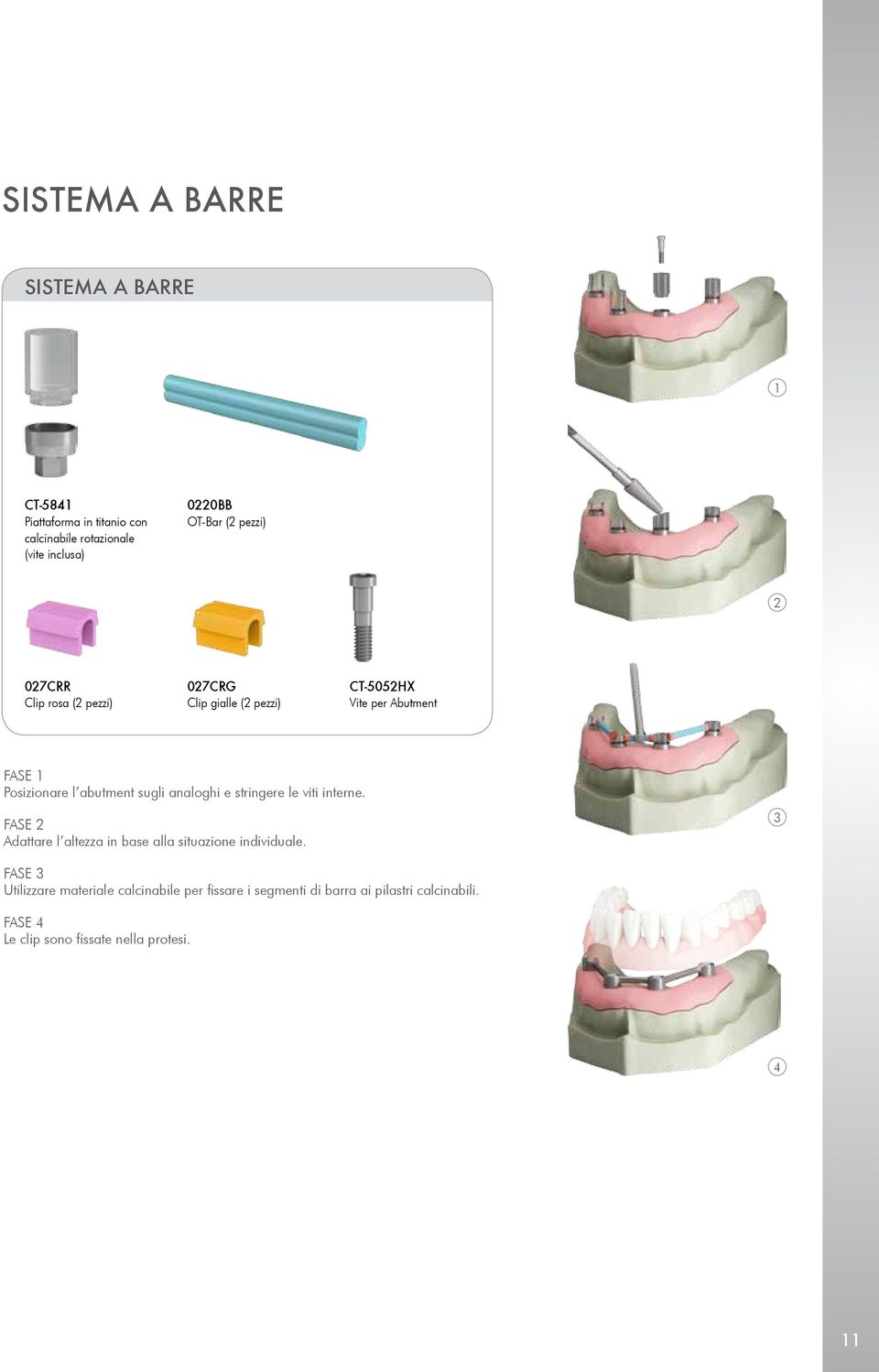 sugli analoghi e stringere le viti interne. FASE 2 Adattare l altezza in base alla situazione individuale.